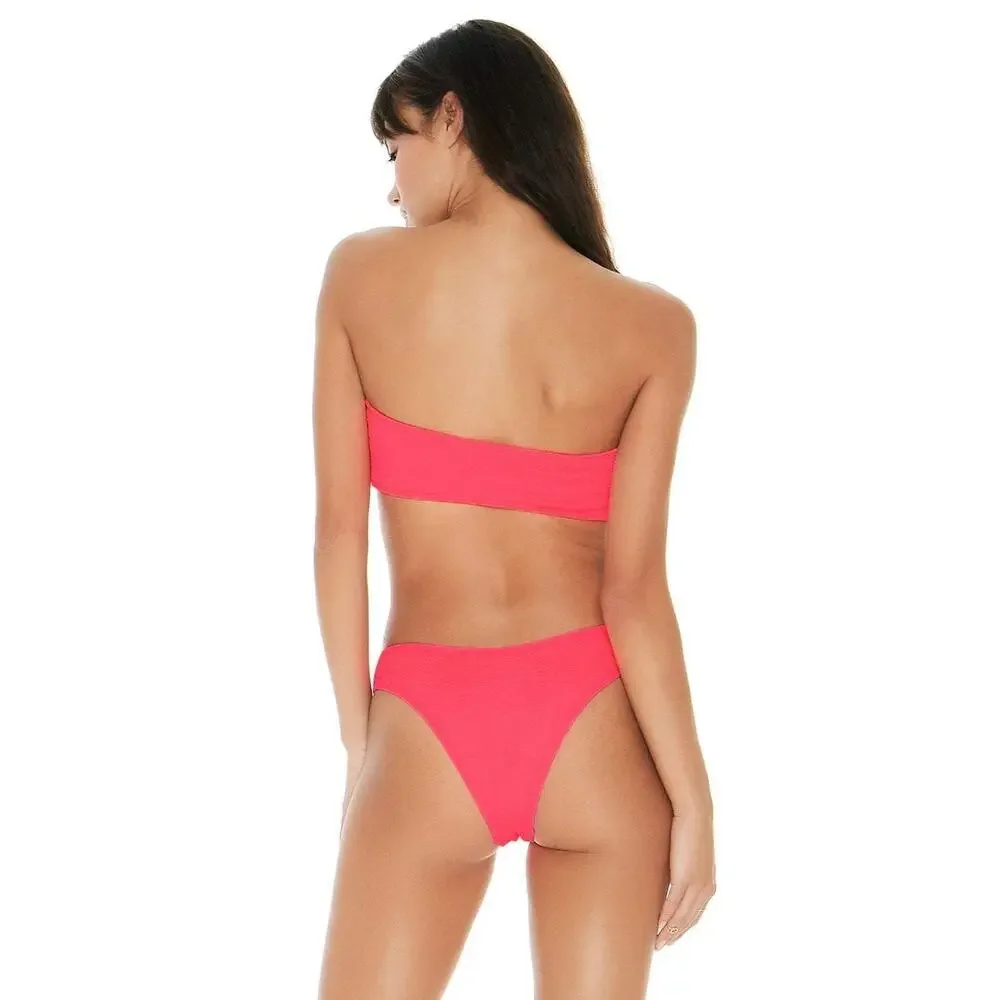 L*Space Whiplash Bikini Bottom Neon Pink Size Medium New